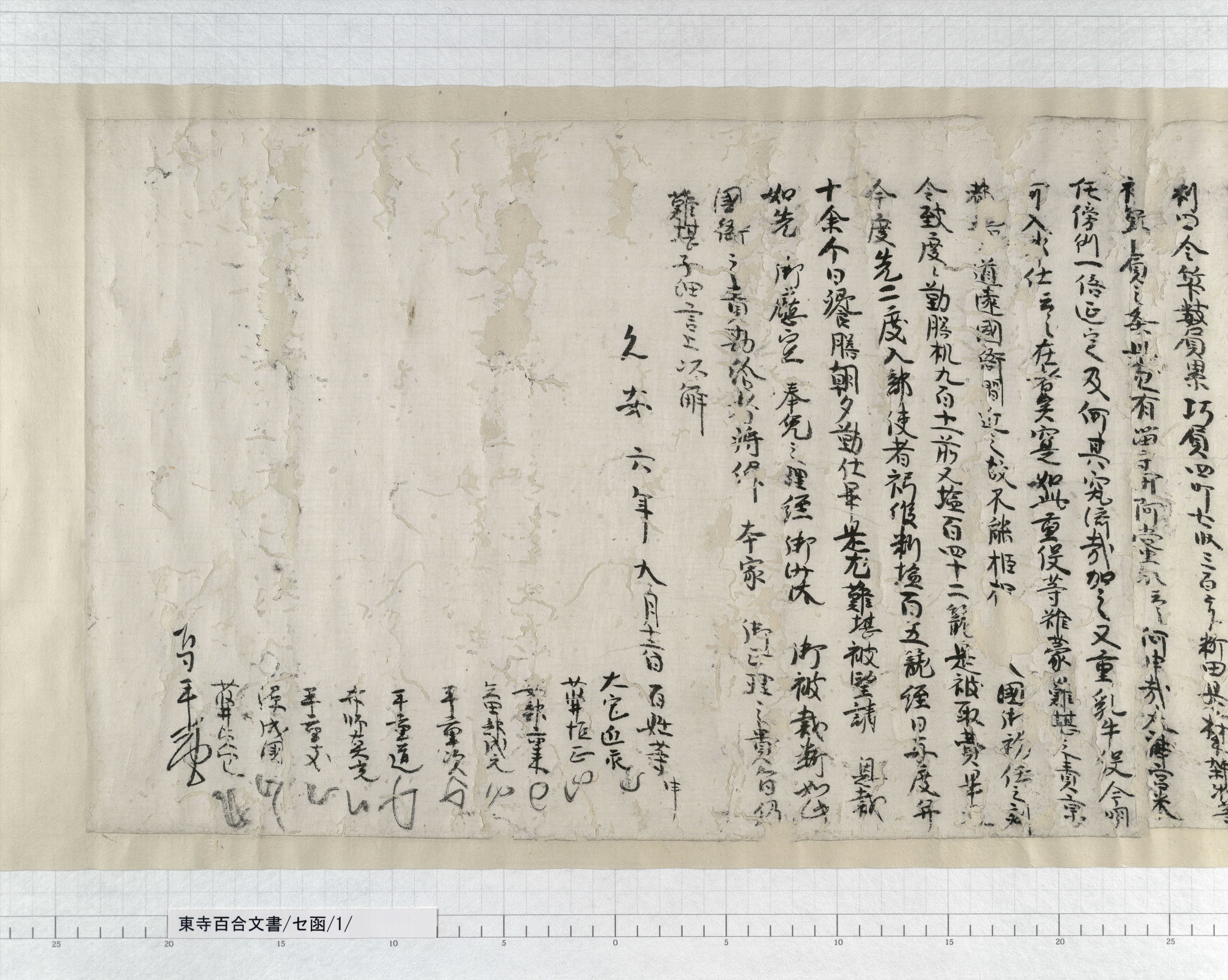 セ函/1/：伊予国弓削島庄百姓等解｜文書詳細｜東寺百合文書
